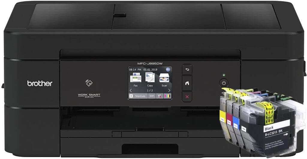 εκτυπωτής Brother με συμβατά μελάνια lc3213xl