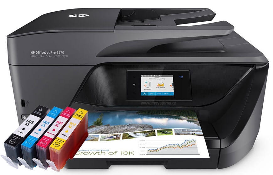 printer with 903xl multipack bk-c-m-y 59ml symvato
