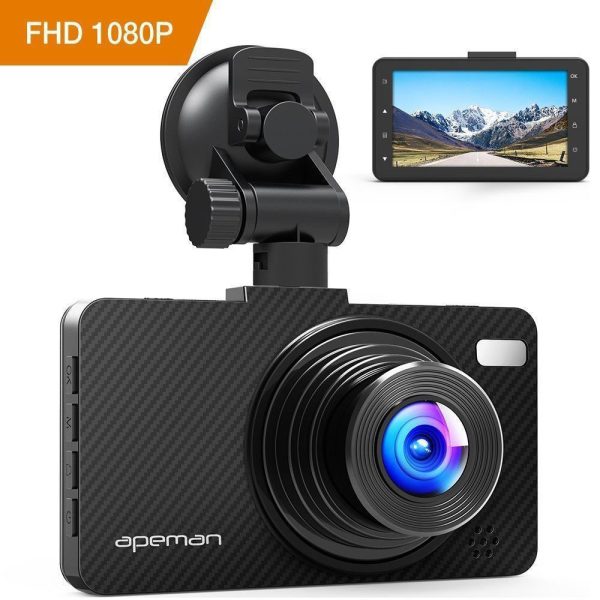 dash camera apeman c450 fhd super night vision parking monitoring loop recording wdr