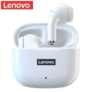 lenovo lp40 pro wireless bluetooth earphones white