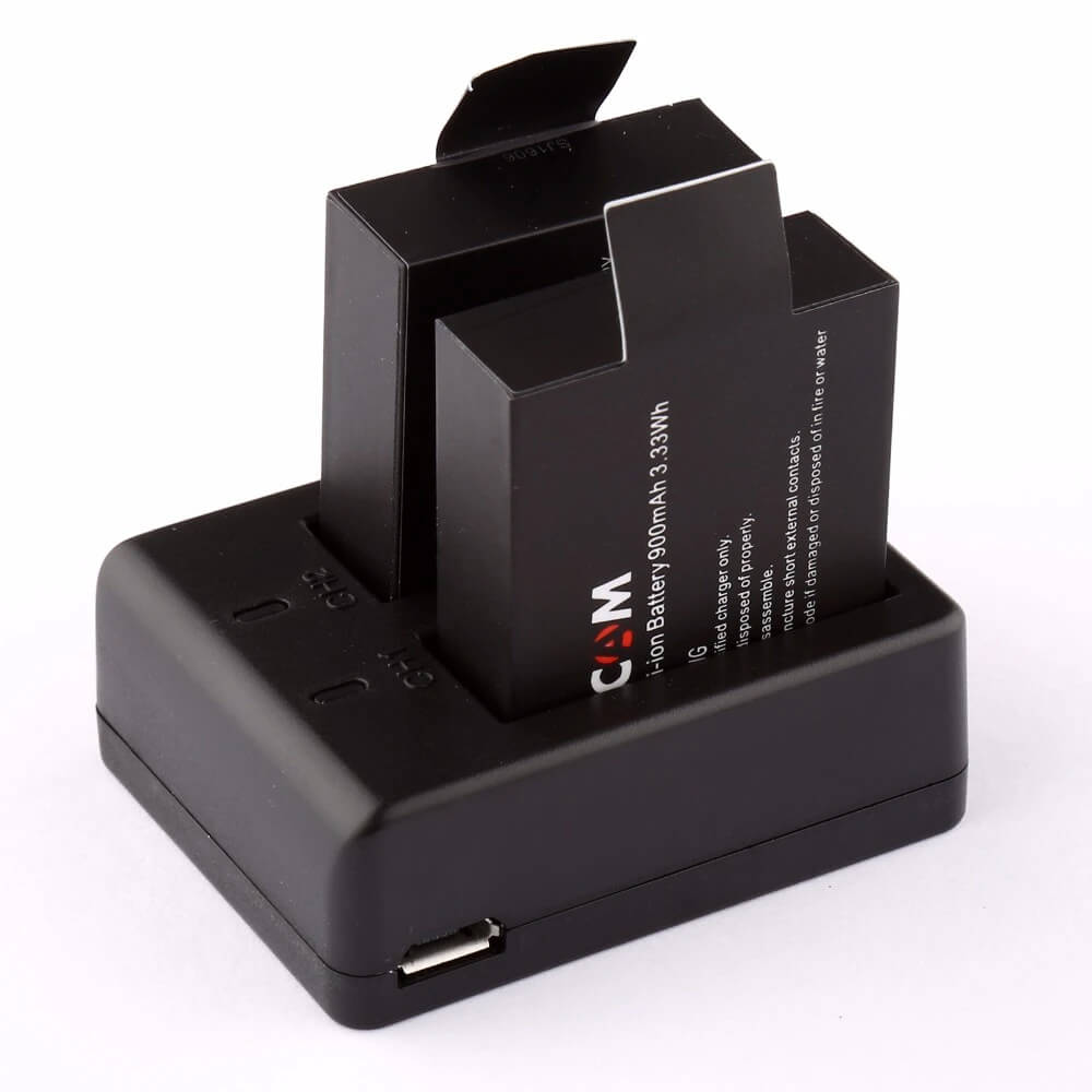 eken sjcam action camera double charger with batteries