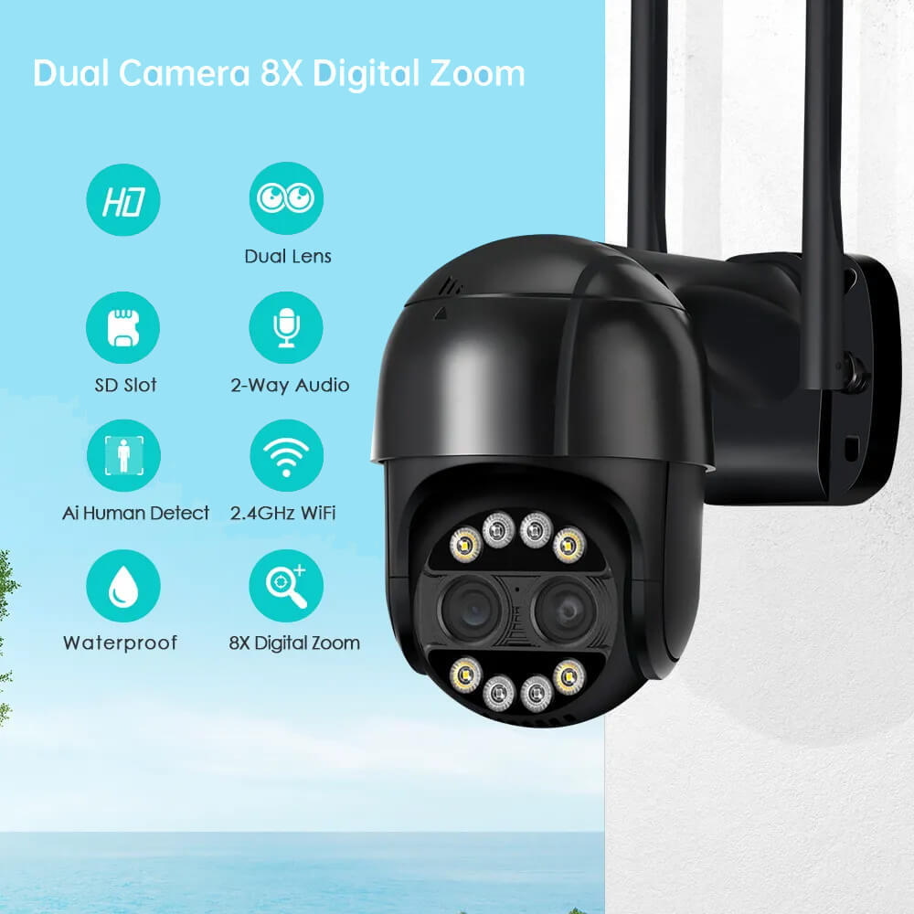 BESDER 4MP IP CAMERA PTZ 8X DIGITAL ZOOM