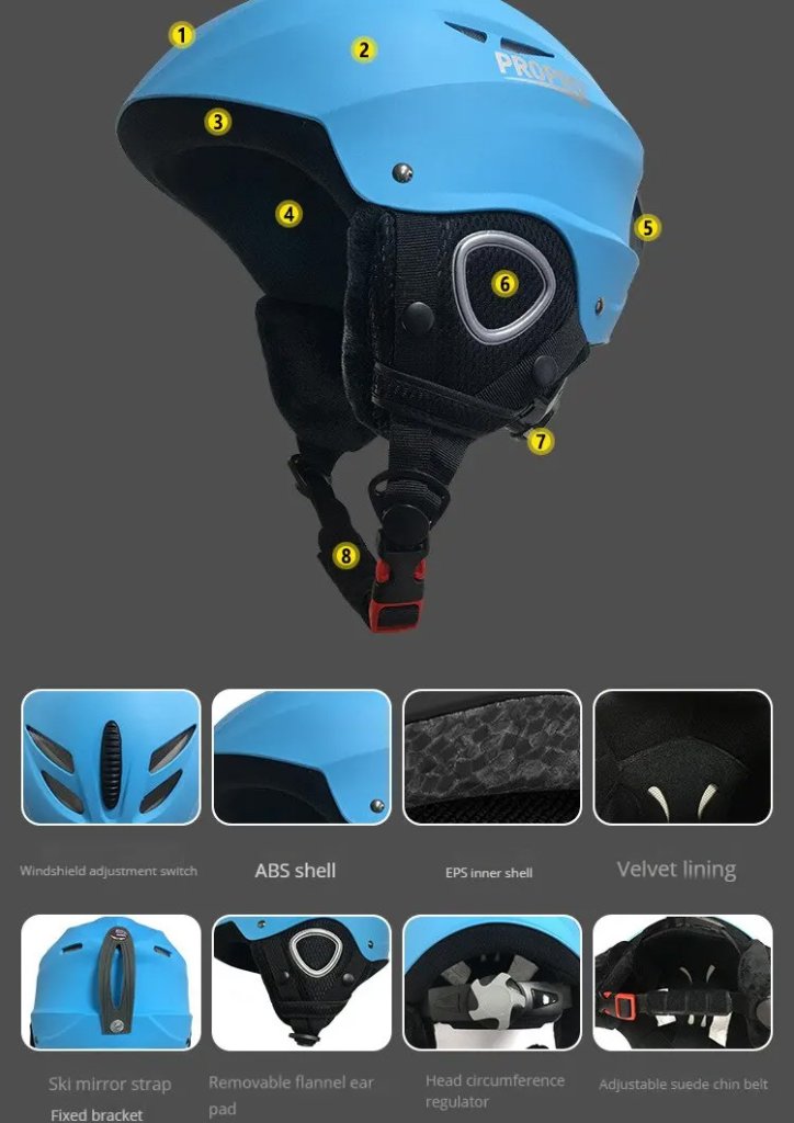 SKI HELMET PROPRO FEATURES