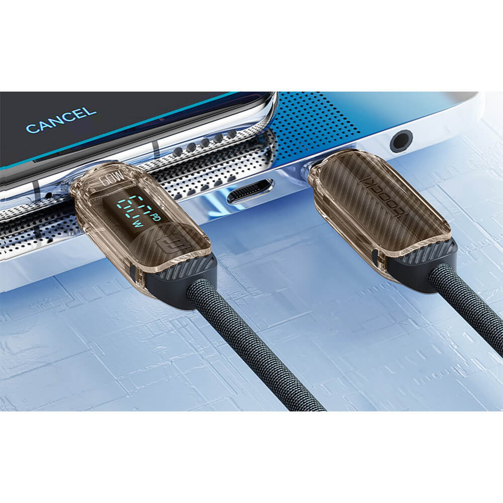 60w type c to c display 1m toocki cable fast charge